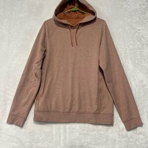 Lululemon City Sweat Pullover Hoodie Mens Medium Long Sleeve Orange